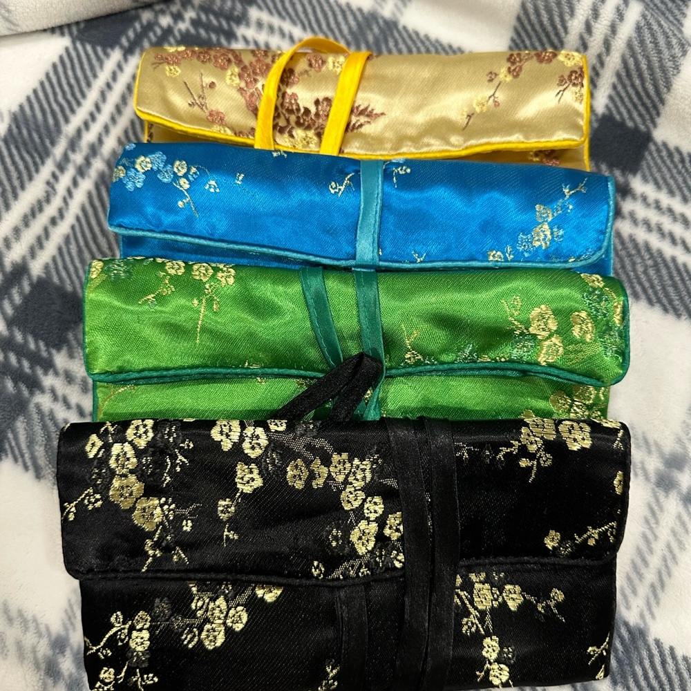 Satin Jewelry Travel Wraps - handmade in Thailand